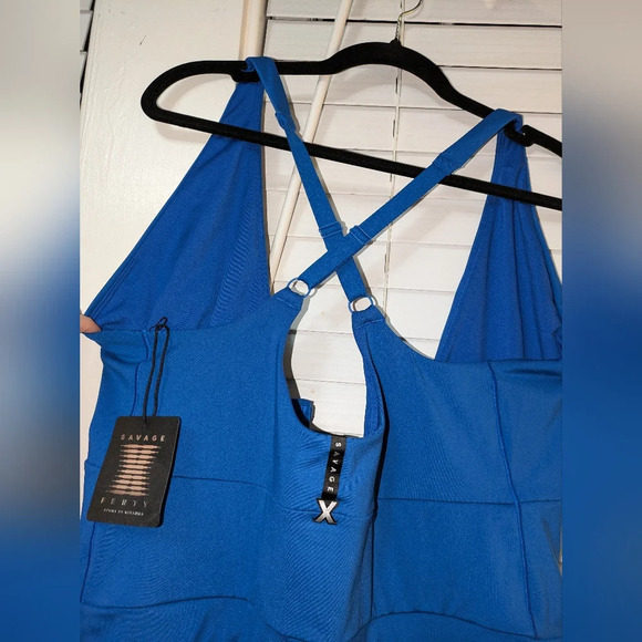 NWT Savage x Fenty by Rihanna Blue Hotline Jumpsuit Plus Size 18-20 - Picture 6 of 11
